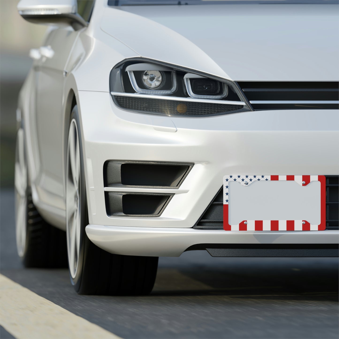 Flag License Plate Frame