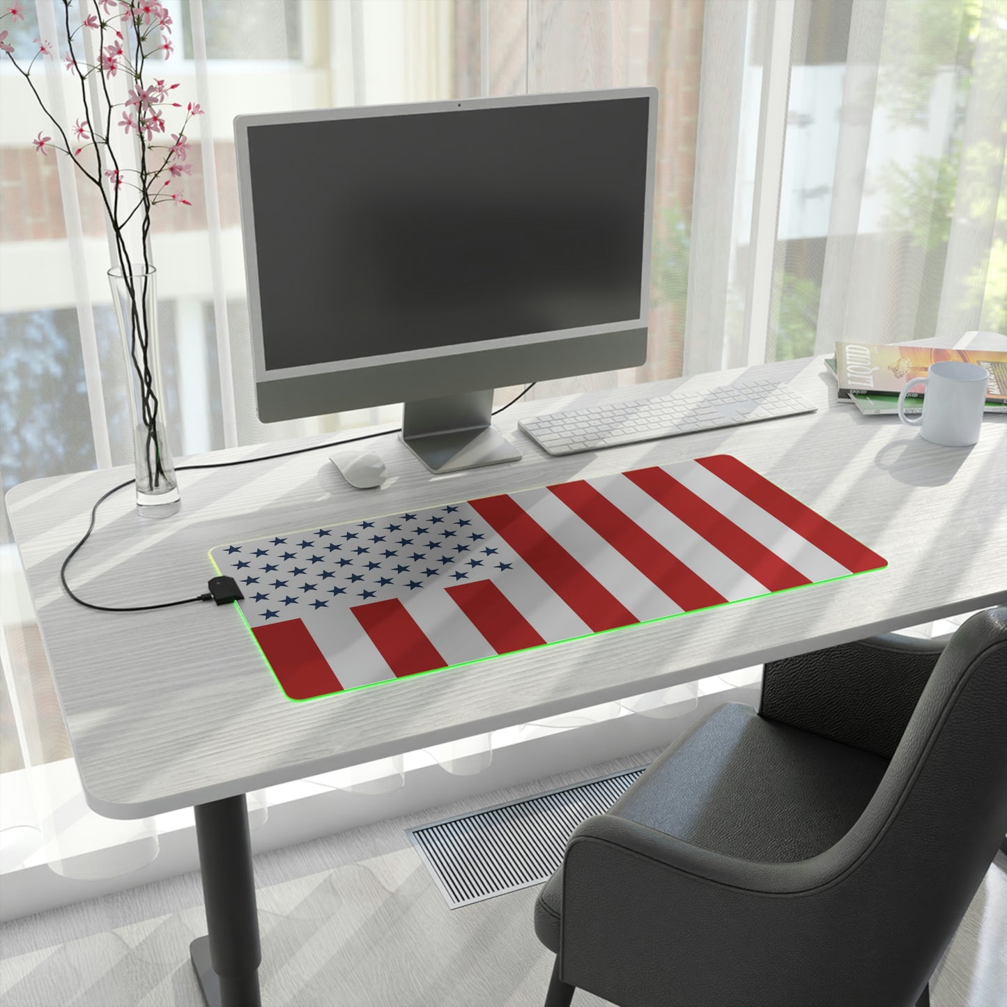 Flag LED Gaming Mouse Mat