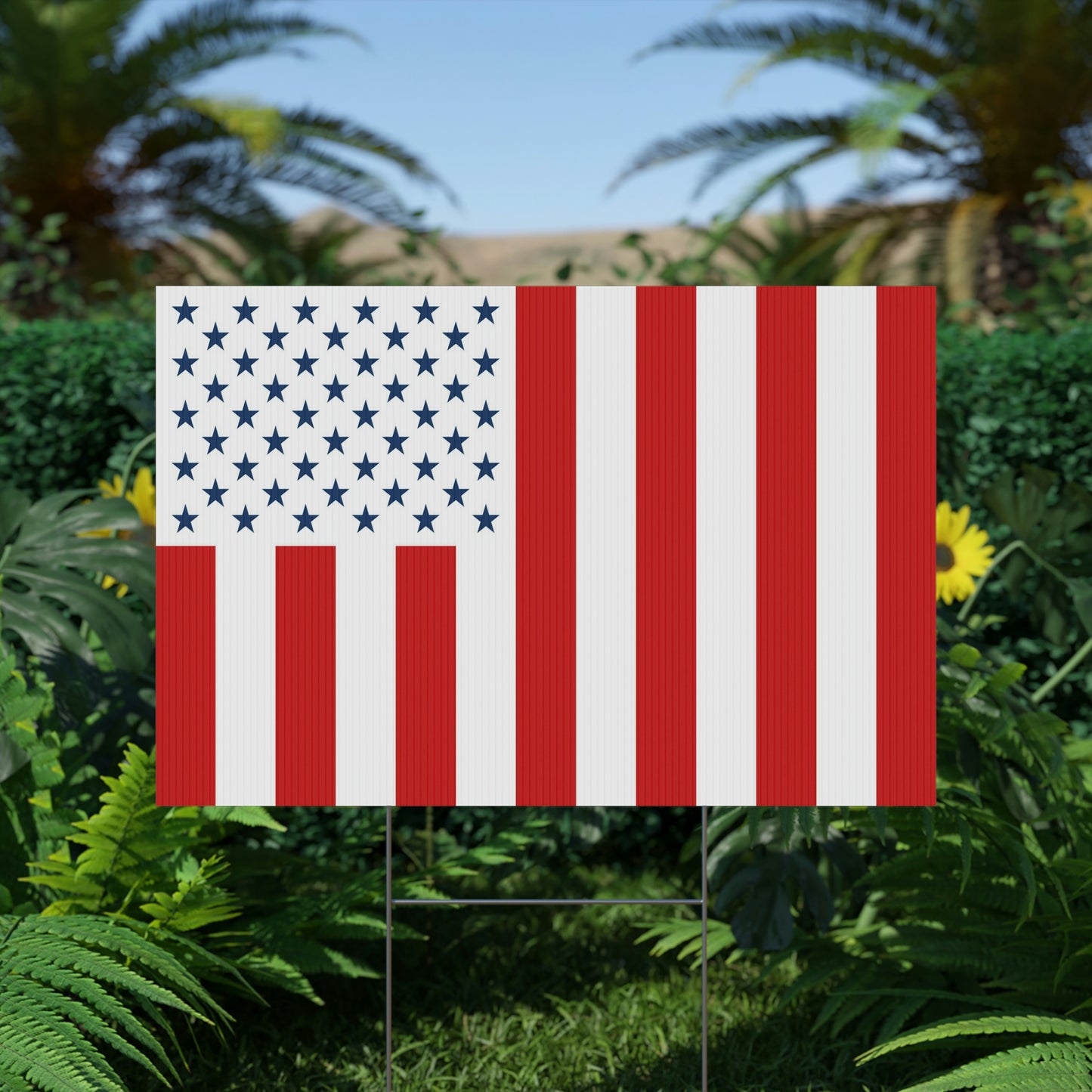 Flag Yard Sign