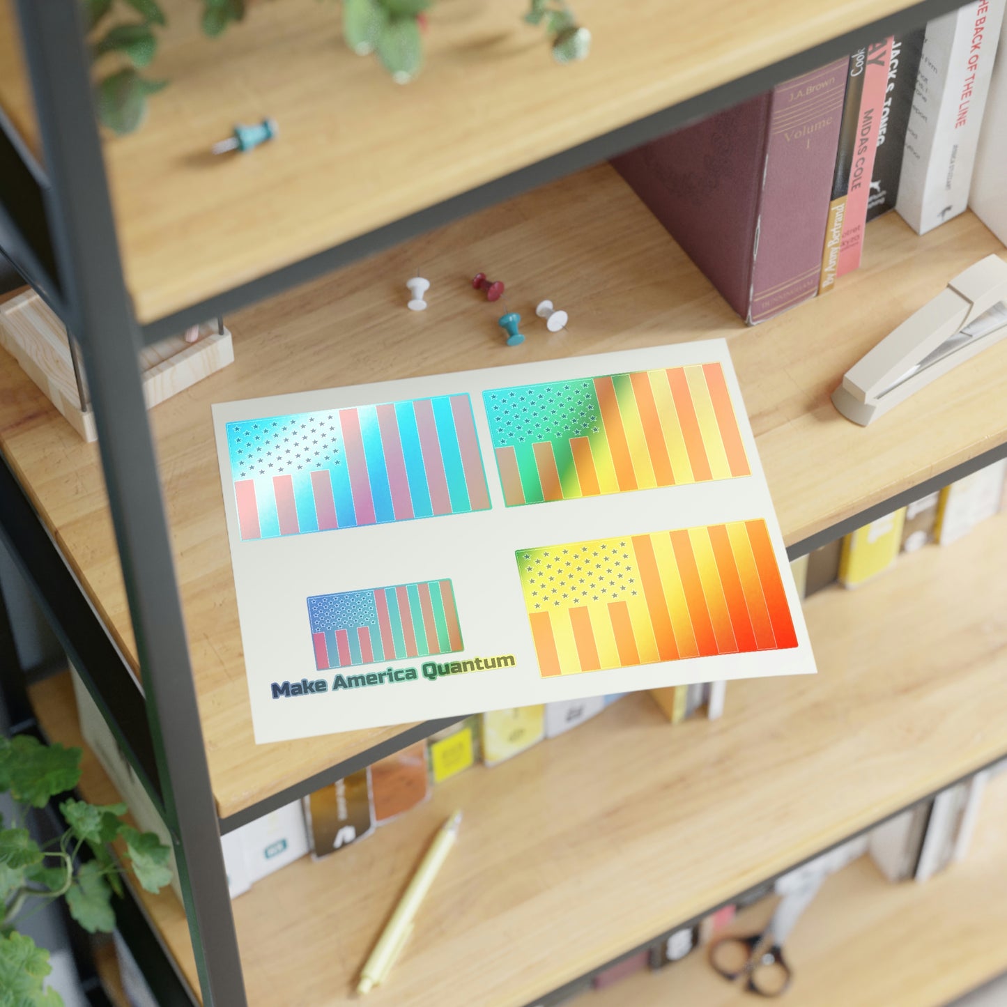 Flag Sticker Sheet (4 stickers)