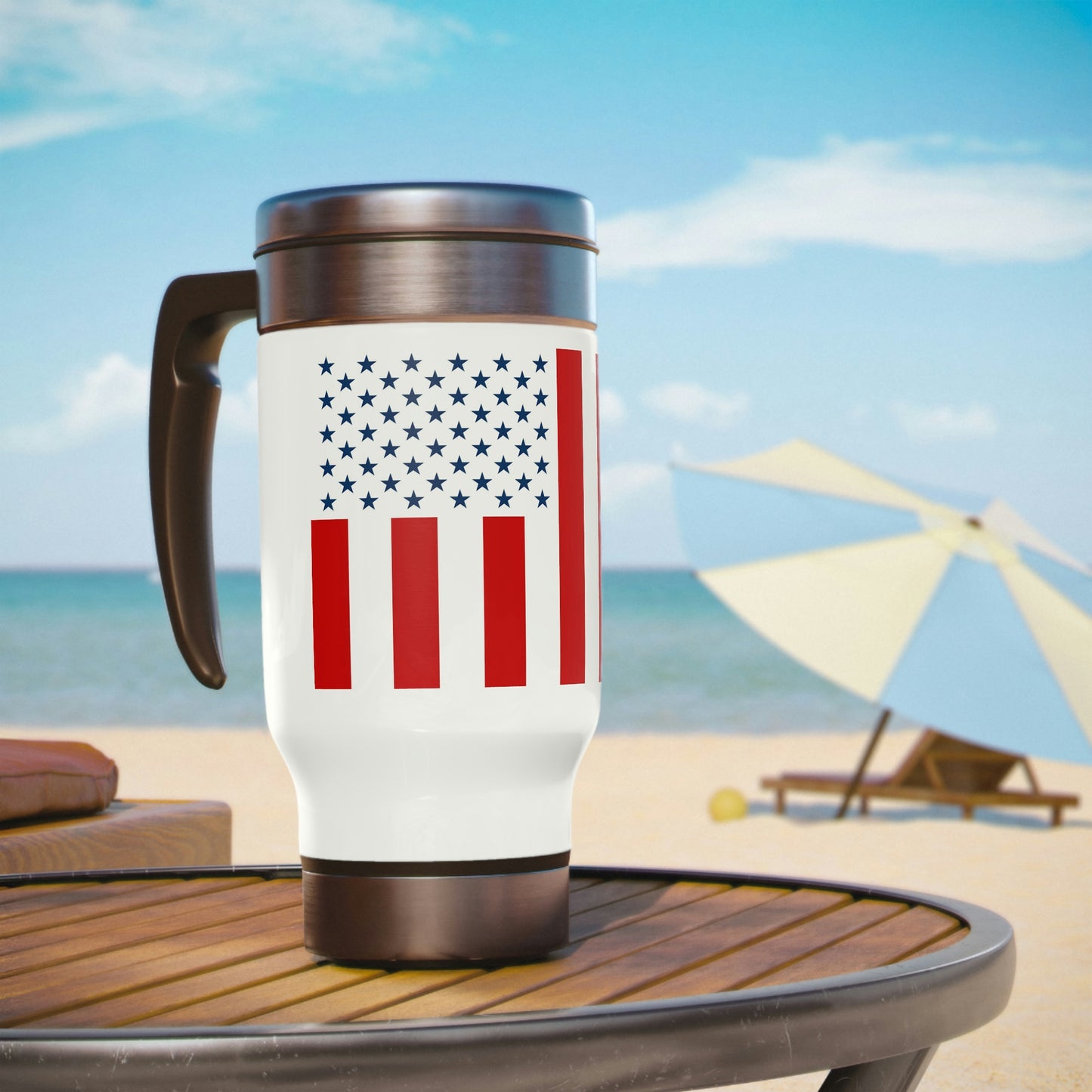 Flag Travel Mug, 14oz