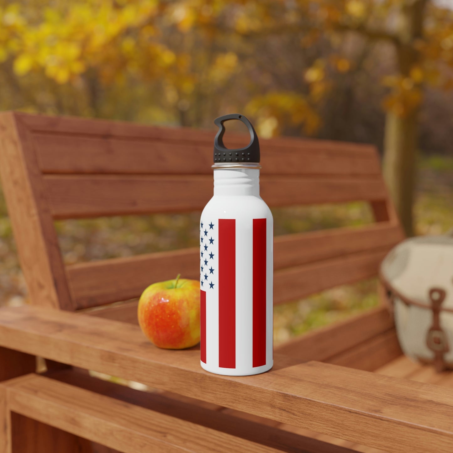 Flag Stainless Steel Water Bottle