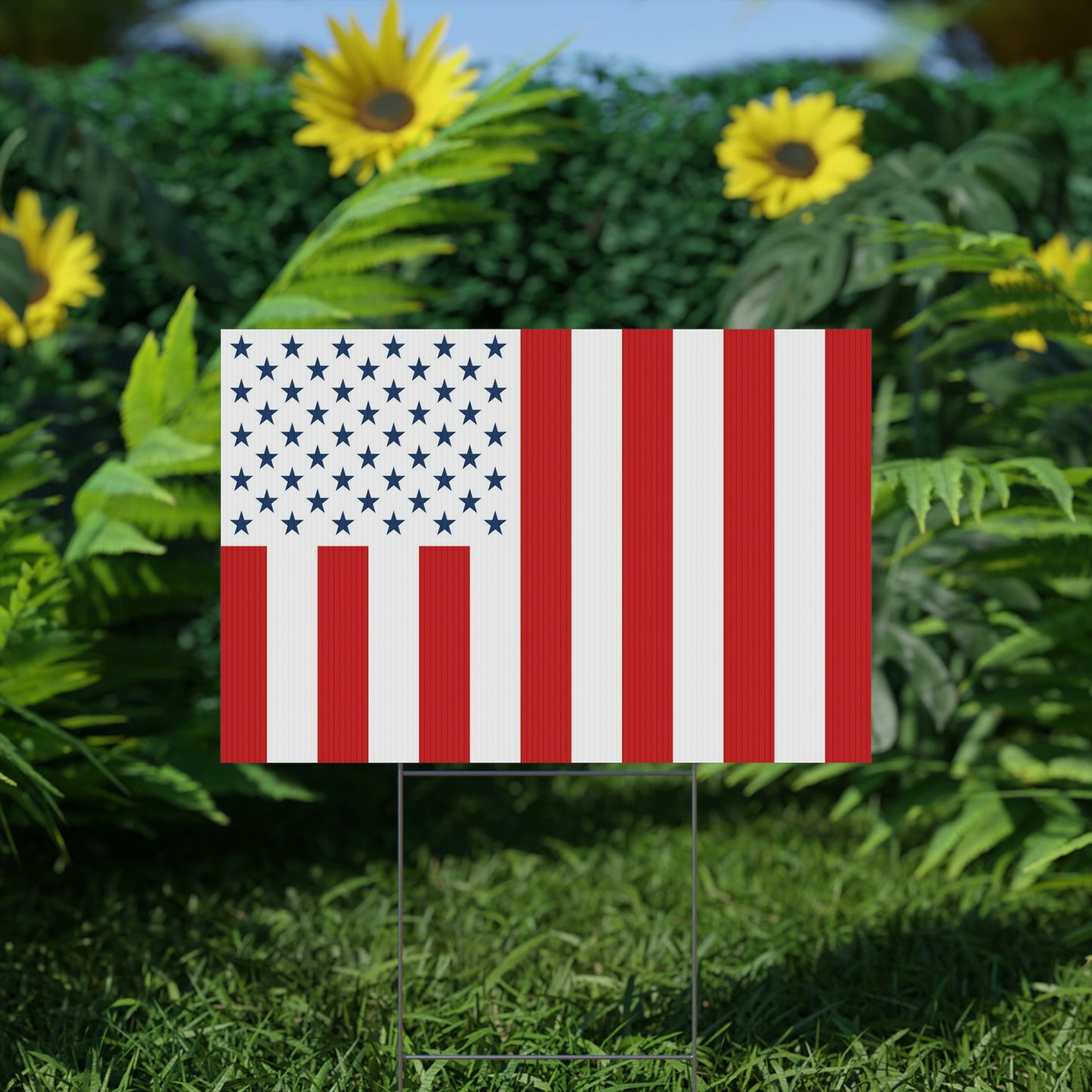 Flag Yard Sign