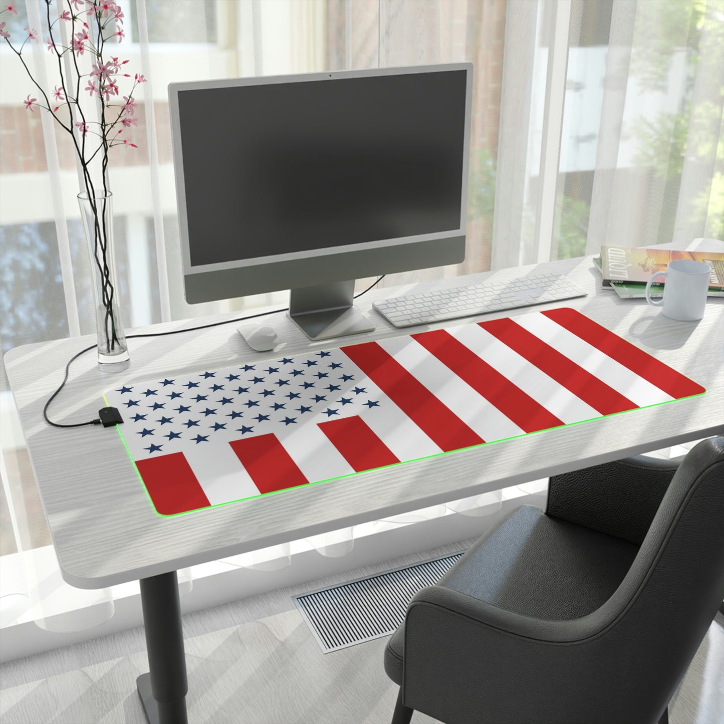 Flag LED Gaming Mouse Mat