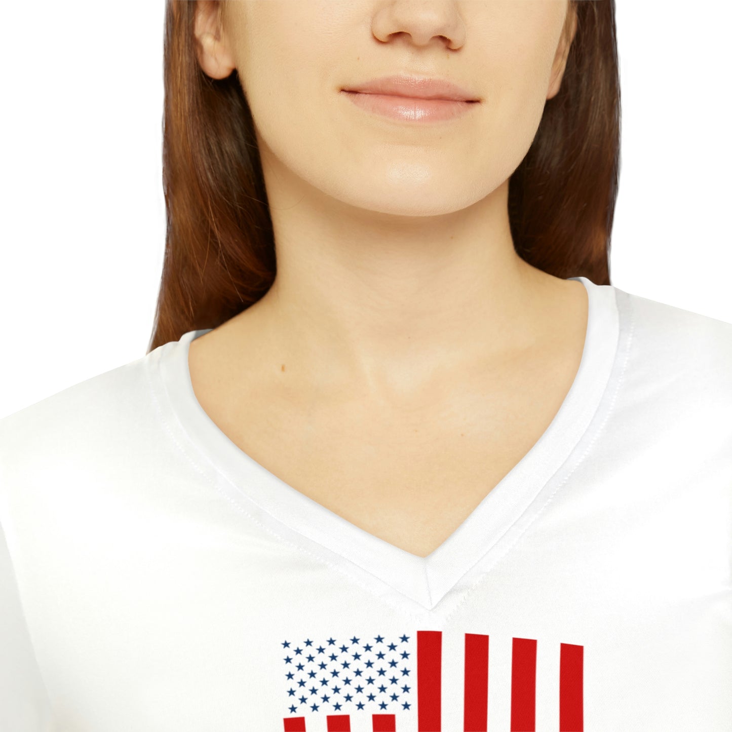 Women's MAQ Long Sleeve V-neck Shirt