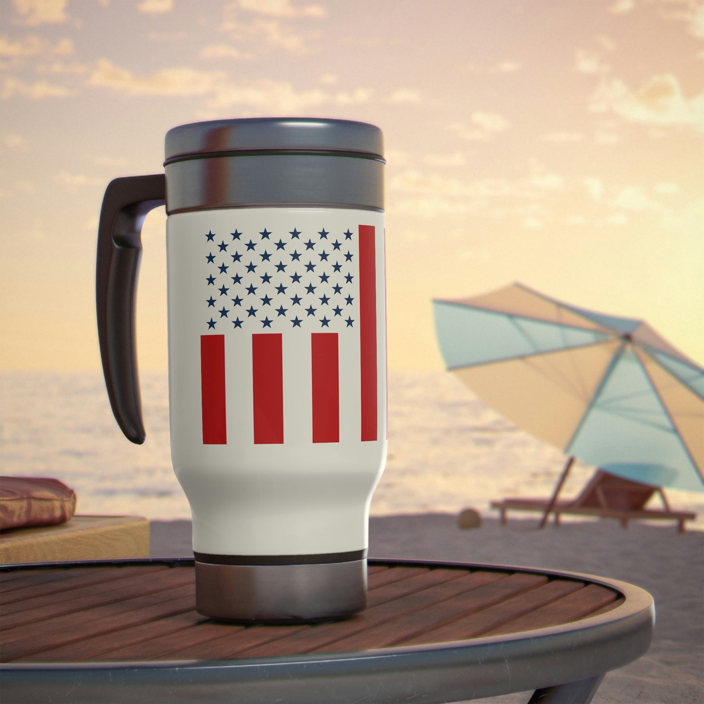 Flag Travel Mug, 14oz