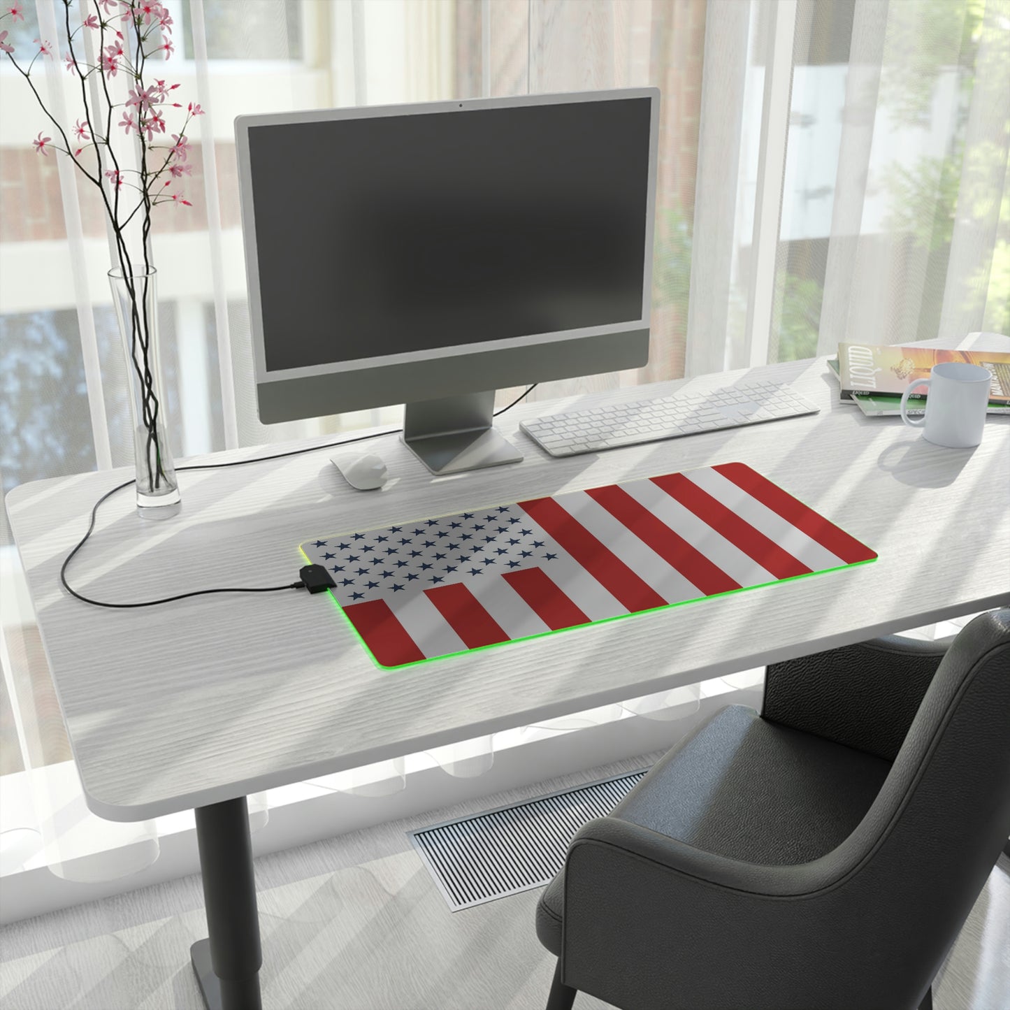 Flag LED Gaming Mouse Mat