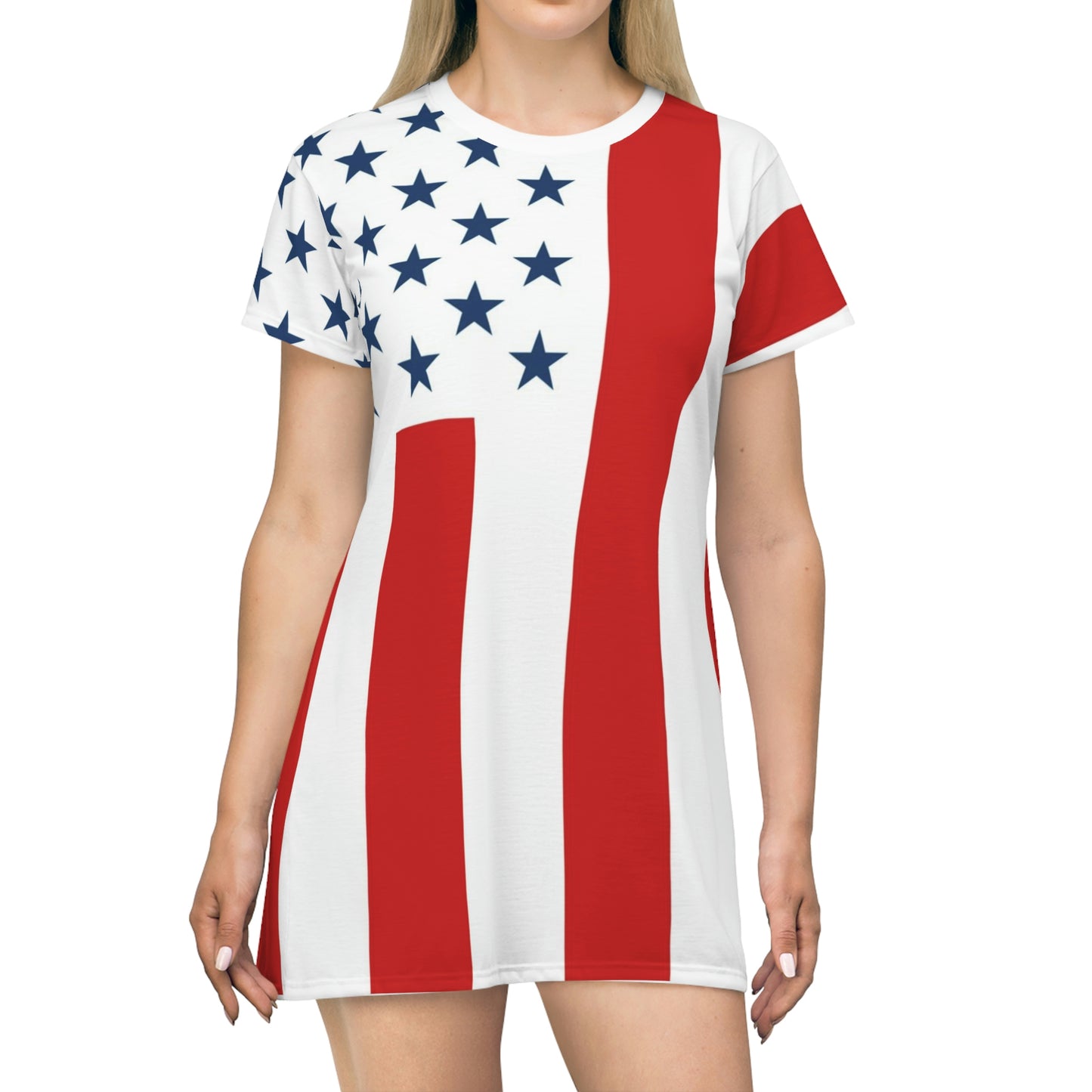 Flag Print T-Shirt Dress